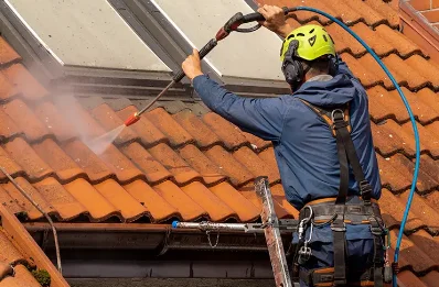 Démoussage et hydrofuge de toiture à Guiche